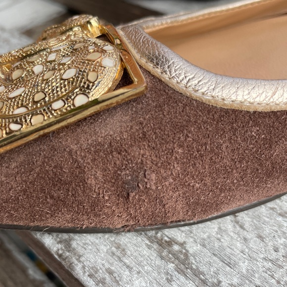 Lilly Pulitzer Suede Leopard Medallion Flats - Picture 7 of 7